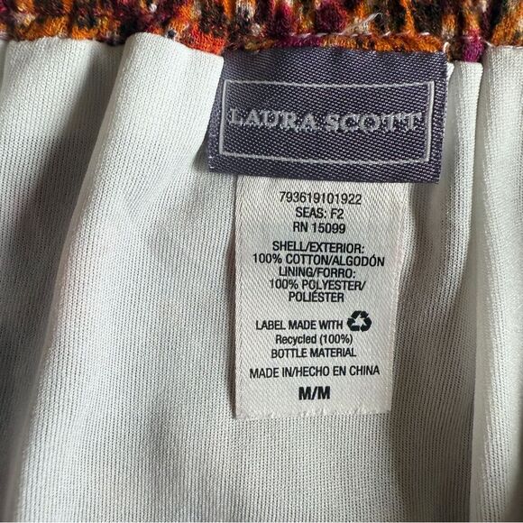 Laura Scott Red Pink Pleated Maxi Skirt - Picture 7 of 7